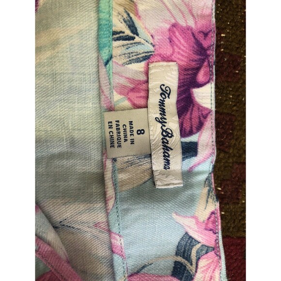 Tommy Bahama Linen skirt size 8 Women's Florencia Spring Rain - Picture 2 of 4